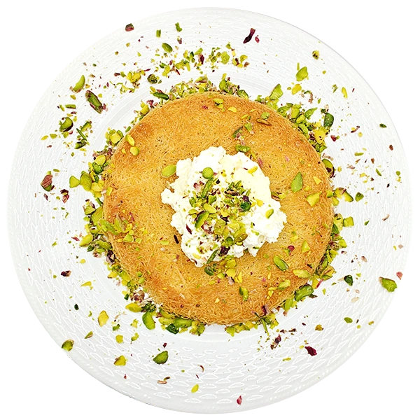 Kanafeh with Qushta